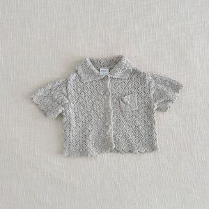 Zara Timeless Kids Textured Button-Down Shirt